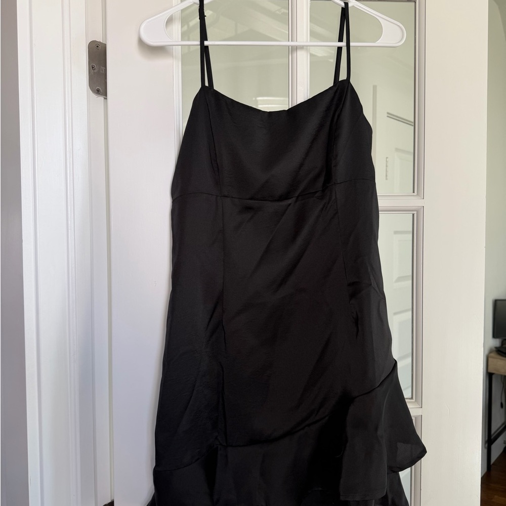 Cotton Candy Black Mini Dress